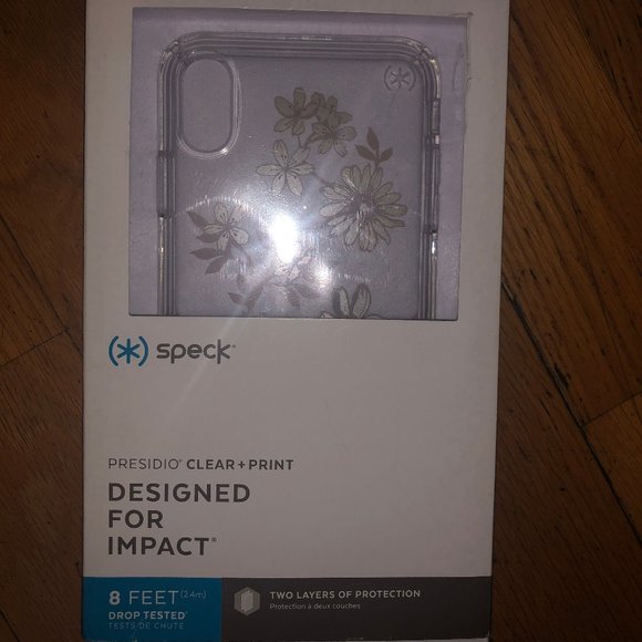 Speck Presidio Clear + Print Iphone XS Max - Picture 1 of 5